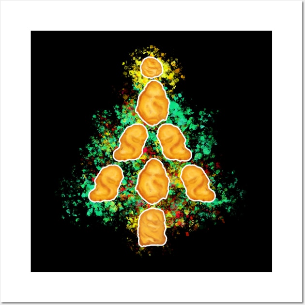 Chicken Nugget Tree Wall Art by bbarhorst_art